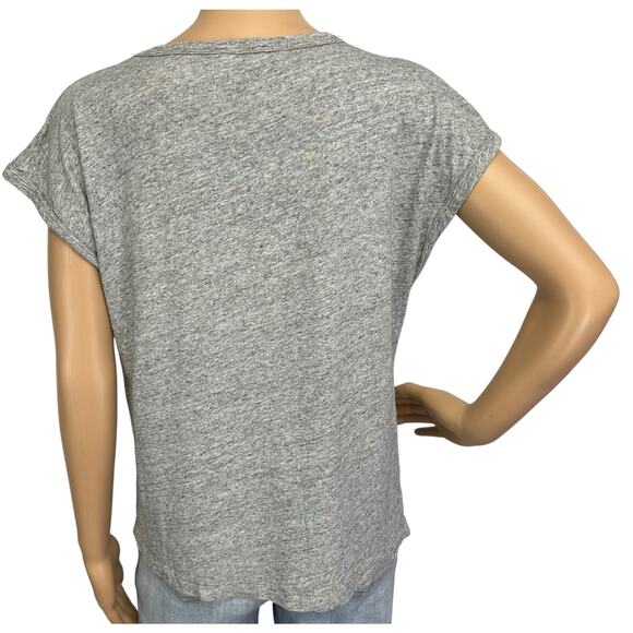2/$15 J. Crew Drop Shoulder T-Shirt Gray Short Sleeve Cotton AS024 Size M - Picture 5 of 13